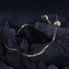 Cadena collar acero inoxidable oro serpiente plana - Tábano Store